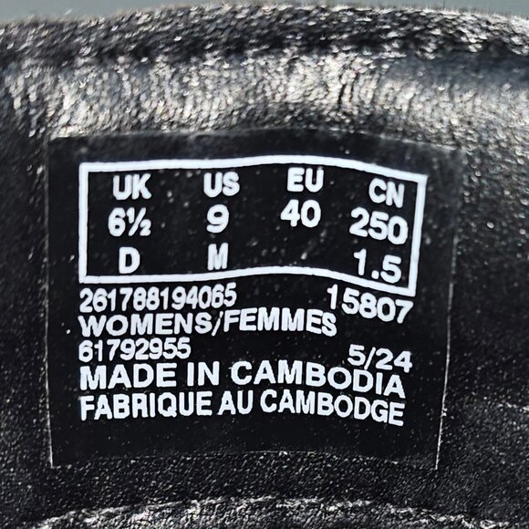 Clarks Morzine Top Chelsea Ankle Boot 9 Pewter Metallic Leather Block Heel NEW - Picture 12 of 13